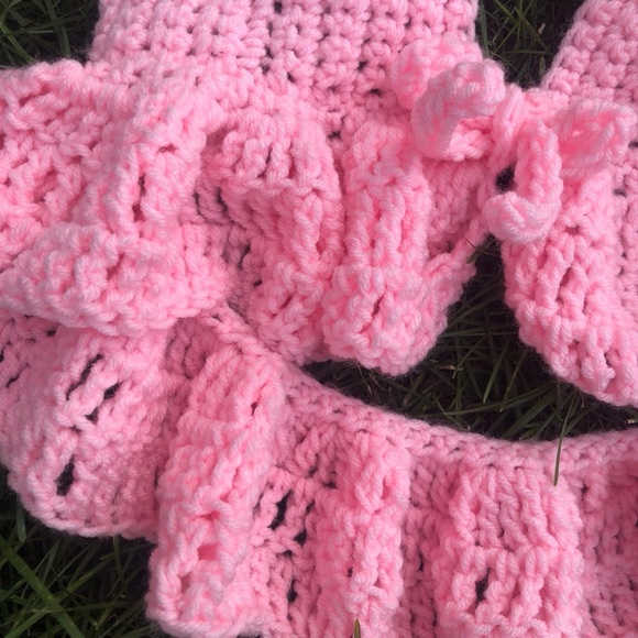 Handmade Crochet Tie Up Halter Tops- Size XS-S - Picture 5 of 14